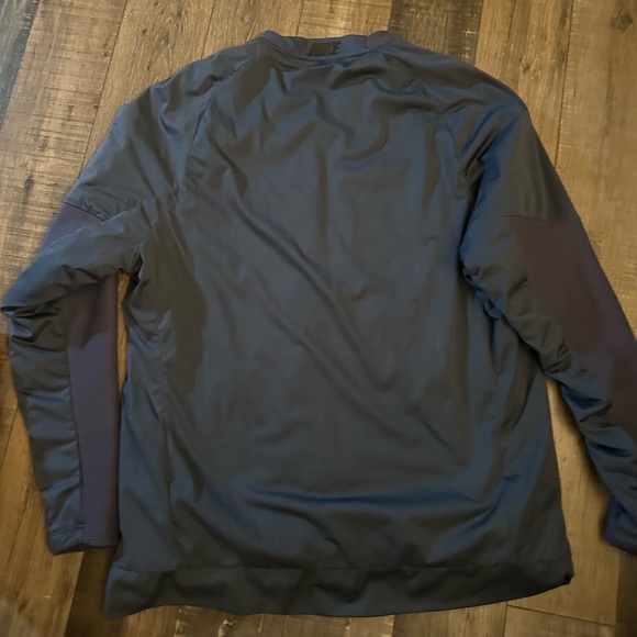 NIKE RUNNING Blue Swoosh AEROLAYER WINDBREAKER JACKET Track Gym Coat Men's L - Picture 9 of 9